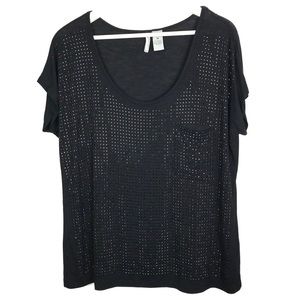 New Directions Weekend Rhinestone Pocket Tee